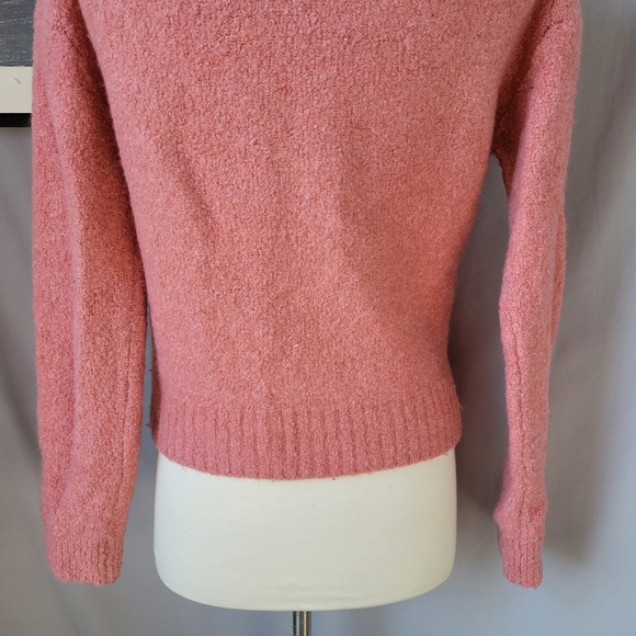 Everlane Teddy Boucle Crew Neck Wool Sweater Pink S - Picture 10 of 16